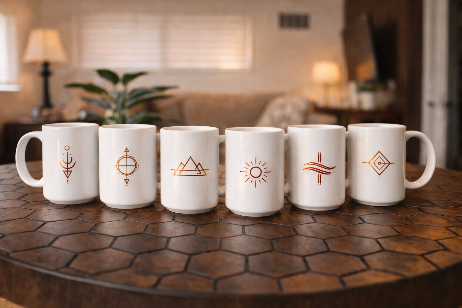 Mug Boho + coaster - The simplest mornings are often the best.