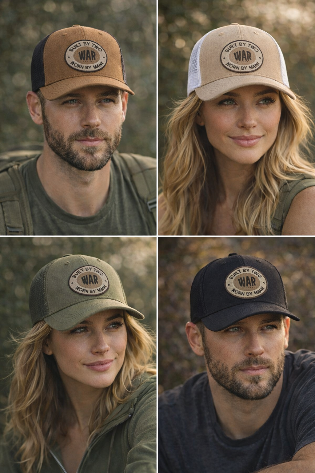 WAR Trucker Hat - built by Two, Worn by Many