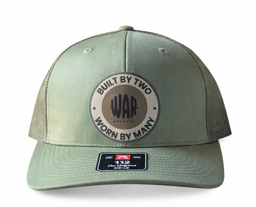 WAR Trucker Hat - built by Two, Worn by Many