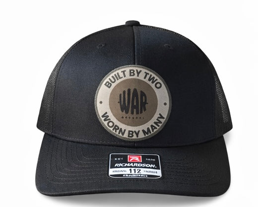 WAR Trucker Hat - built by Two, Worn by Many
