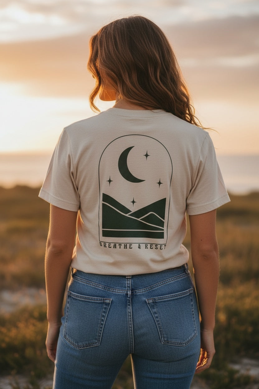 MOONLIGHT HORIZON Short sleeve tee for woman